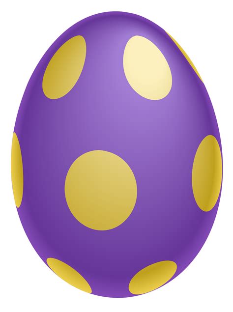 Purple Gold Easter Eggs Png Pic