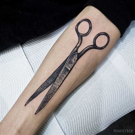 Vintage scissors tattoo - Tattoogrid.net