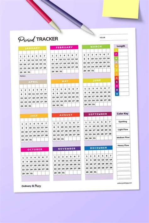 Period Tracker Printables to Easily Track Your Cycle (Free and Premium ...