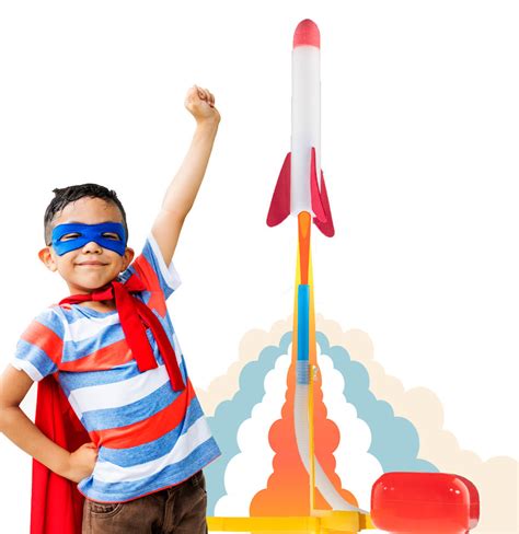 Launch Rocket Stomp Toy - Foam Air Jump Rockets Perfect Toy Rocket Launcher - O $7.95