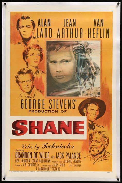 Shane (1953) Original One-Sheet Movie Poster - Original Film Art - Vintage Movie Posters