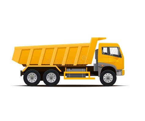 Dumper Truck Icon, Black Vector Sign with Editable Strokes, Concept ...