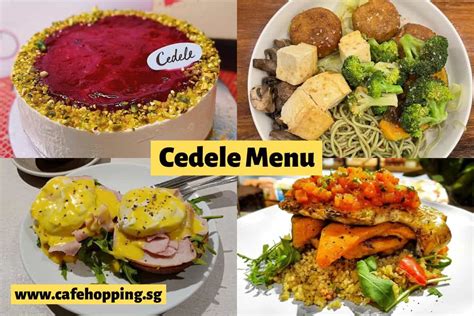 Cedele Menu Singapore 2024 (Updated February)