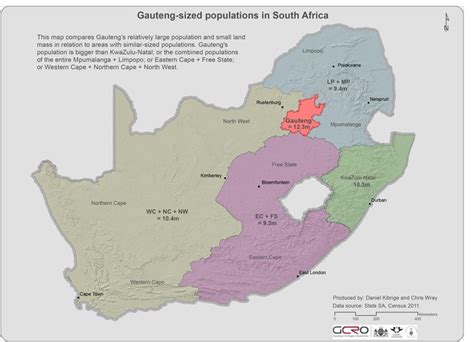 Gauteng-sized populations in South Africa | GCRO