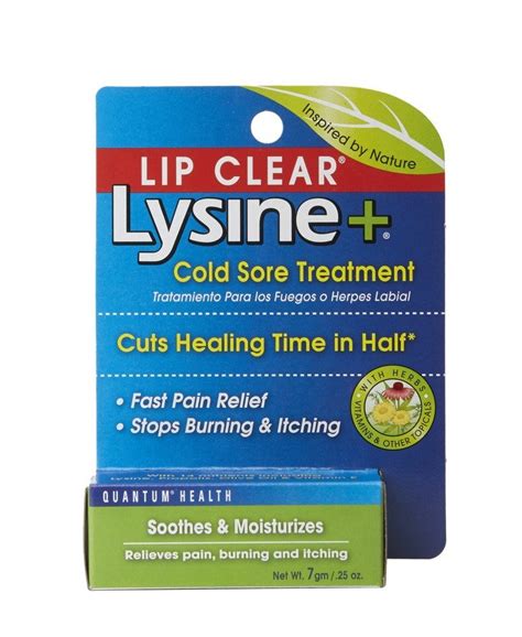 3 Pack Lip Clear Lysine Cold Sore Treatment All Natural Ointment 0.25 ...