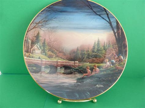 Collector's Plate, spring Fishing, Original Art By: Terry Redlin, Made By, the Hadley ...