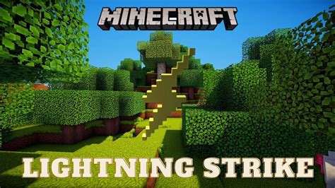 Minecraft - Lightning Strike - YouTube