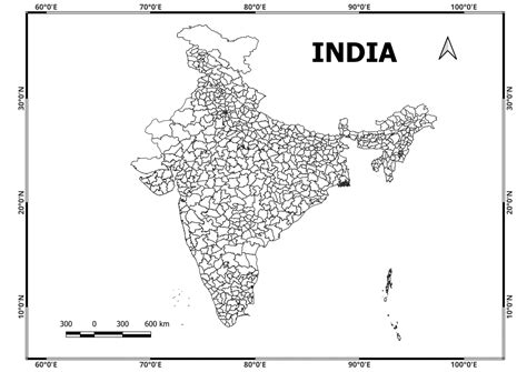 (New) India Shapefile with all States and Districts - Geographical Analysis