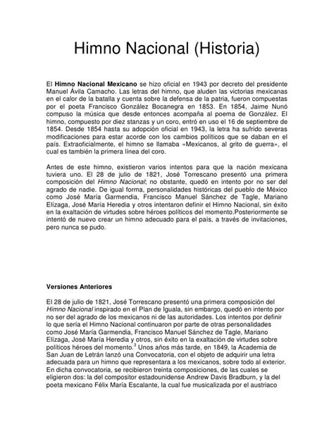 Himno nacional mexicano (historia)