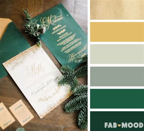 Emerald green and gold winter wedding color palette | fab mood 1 - Fab ...