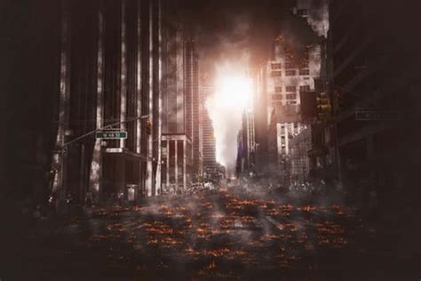 Download Burning City Background | Wallpapers.com