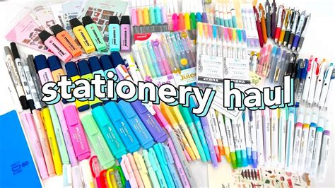 Stationery Haul | Trying New and Cool Stationery! - YouTube