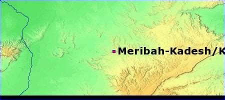 Map - Meribah-Kadesh/Kadesh - BibleBento.com