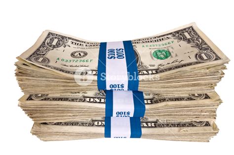 Stack of Dollar Bill Bundles Royalty-Free Stock Image - Storyblocks