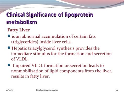 Lipoproteins- structure, classification, metabolism and clinical sign…