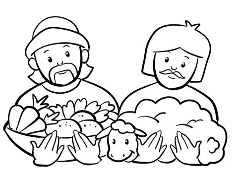 Cain and Abel Sheet 2 coloring page - Download, Print or Color Online for Free