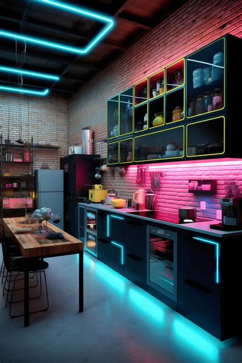 Cyberpunk Kitchen Design Ideas