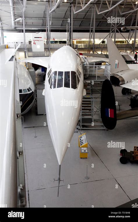 Concorde in the American Air Museum at Duxford Imperial War Museum ...