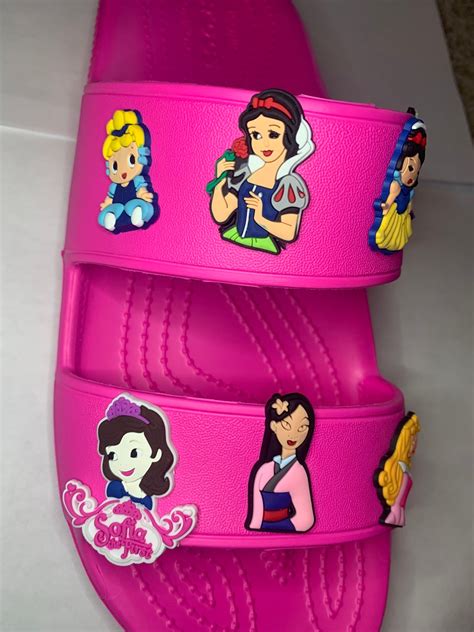 Disney Princess Charms for Crocs Bracelets Wristbands & | Etsy