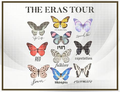 The Eras Tour 2023 Png Taylor's Tour Digital Download - Etsy