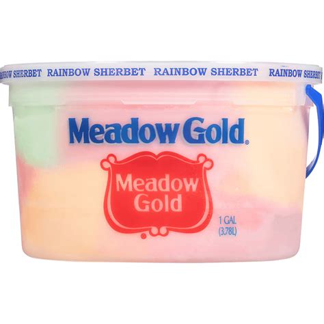 Rainbow Sherbet Ice Cream 1 Gallon - Meadow Gold® Dairy