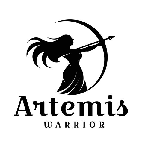 Artemis logo design archery illustration logo vector 25294667 Vector Art at Vecteezy