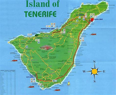 Tenerife Tourist Map - tenerife • mappery