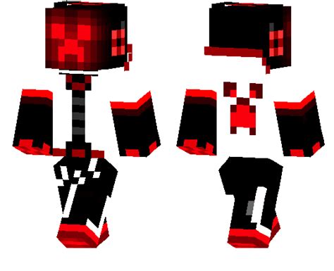 Hip Red Creeper | Minecraft PE Skins