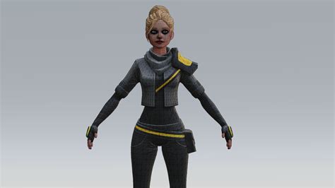 Sci Fi Warrior Woman Character model - TurboSquid 2003565