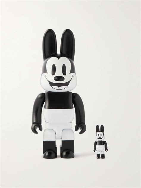 BE@RBRICK + Oswald the Lucky Rabbit 100% + 400% Printed PVC Figurine ...