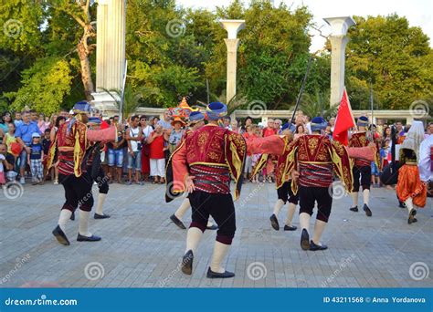 Turkish dancers outdoor editorial stock photo. Image of colors - 43211568