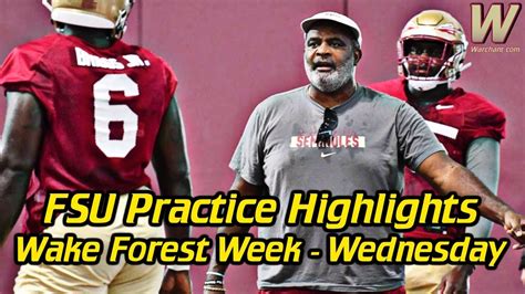 FSU Football | Florida State Practice Highlights Wake Week Wednesday ...