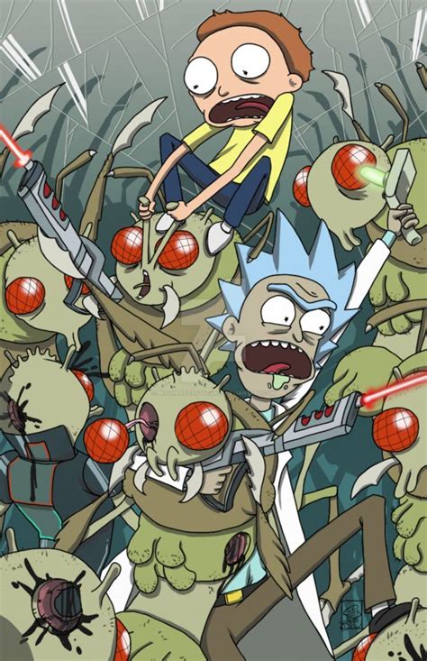 Rick and Morty x "Shoot 'Em Morty, They're Robots!" Rick And Morty ...