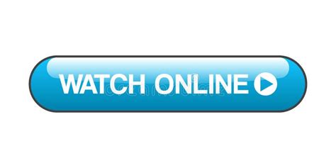 Watch video online button stock illustration. Illustration of live - 121938095