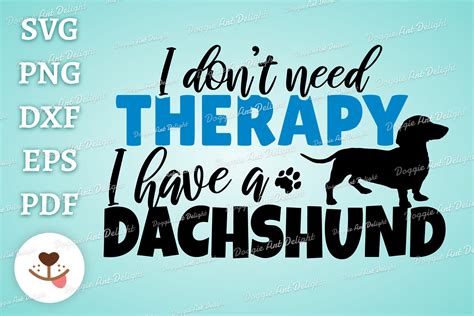 Funny Dachshund Dog Lover Svg Png Dxf Graphic by Doggie Art Delight · Creative Fabrica