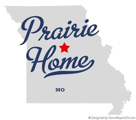 Map of Prairie Home, MO, Missouri