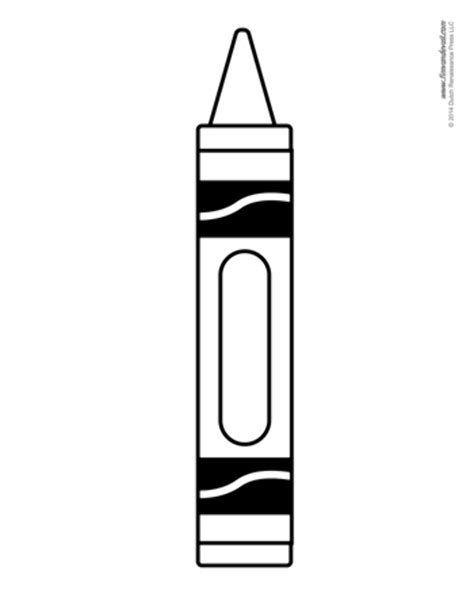 Crayon Printable Template