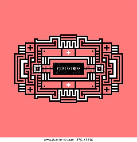 Pixel Art Text Header Traditional Tribal Stock Vector (Royalty Free) 375165646 | Shutterstock