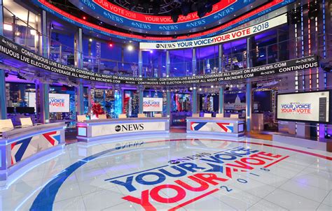 Inside the scenic design of ABC's 2018 election Headquarters - NewscastStudio