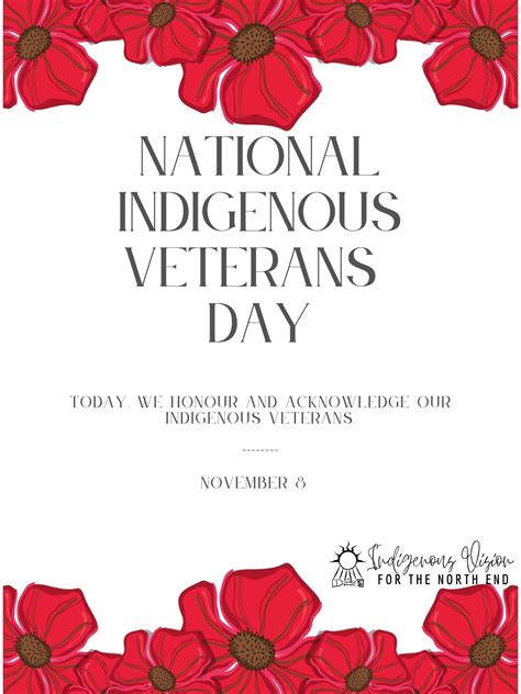 National Indigenous Veterans Day - November 8 — Indigenous Vision For ...