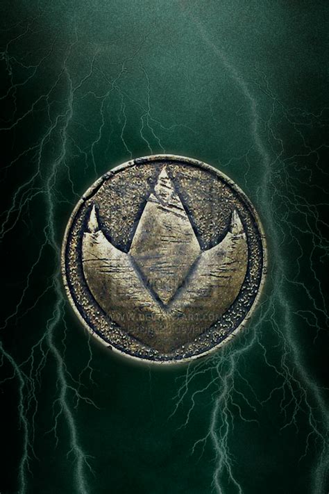 🔥 Download Mmpr Green Ranger Dragonzord Coin iPhone Wallpaper by @wwilson6 | Power Rangers Logo ...