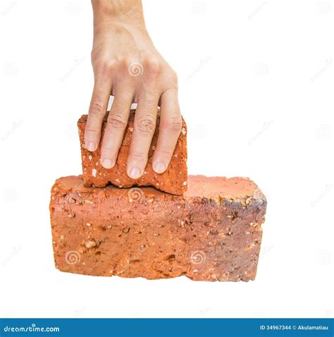 Picking Up Red Bricks II stock photo. Image of closeup - 34967344