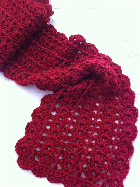 Urban Shells pattern by Katherine Crombie | Scarf crochet pattern, Crochet scarves, Crochet patterns