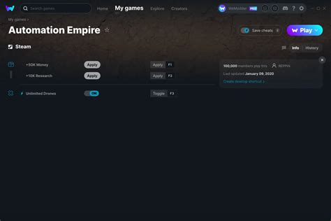 Automation Empire Cheats & Trainers for PC | WeMod