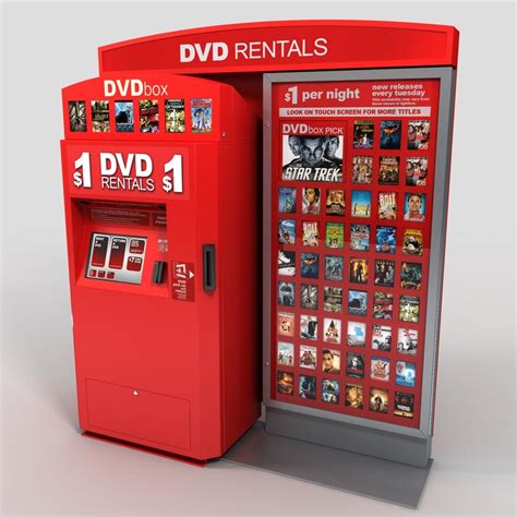 3d model dvd vending machine