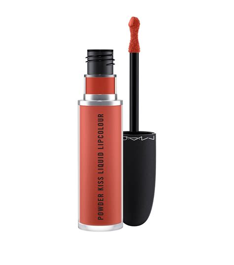 MAC orange Powder Kiss Liquid Lipcolour | Harrods UK