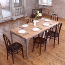 The Iron Industrial Style Contemporary Dining Table By Cosy Wood | notonthehighstreet.com