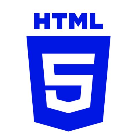 Ícone HTML azul (símbolo do logotipo png)