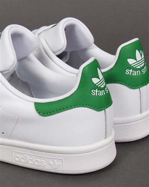 Adidas Stan Smith Trainers White/Green,originals,shoes,tennis,leather