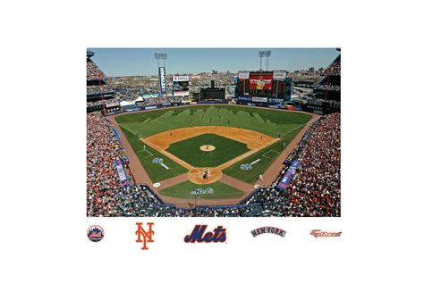 Inside Shea Stadium Mural Wall Decal | Shop Fathead® for New York Mets ...